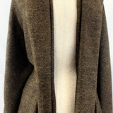Don T Mind If I Do Wool Poly Mix Black Tan Herringbone Suiting Fabric Long Fabric Photo Custom