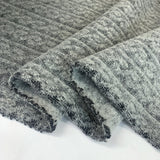 Double Whammy Wool Polyester Grey Marl Coating Fold