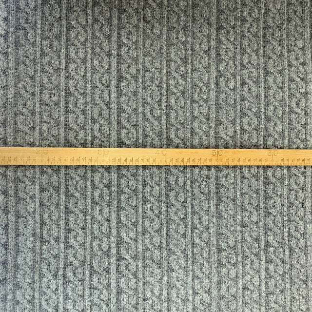 Double Whammy Wool Polyester Grey Marl Coating Scale