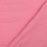 Double Gauze Fabric Blackberry Pink 3021 Fold