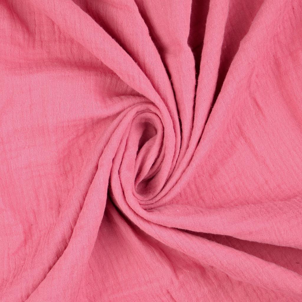 Double Gauze Fabric Blackberry Pink 3021 Twist