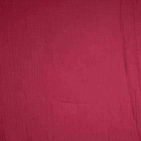 Double Gauze Fabric Bordeaux 5020