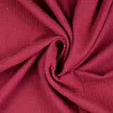 Double Gauze Fabric Bordeaux 5020 Twist