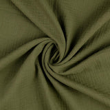 Double Gauze Fabric Forest Green 5031 Twist