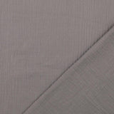 Double Gauze Fabric Grey 5002 Fold