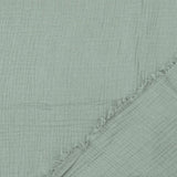Double Gauze Fabric Pale Sage Fold