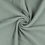 Double Gauze Fabric Pale Sage Twist