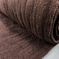 Double Sided Terry Towelling - Chocolate