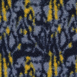 Drake Blue Yellow Abstract Digitally Printed Faux Fur Polyester Coating Fabric