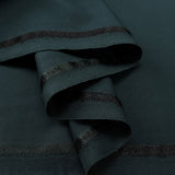 Draper Organic Bamboo Blend Suiting Dark Teal Recycled Polyester Lycra Organic Oekotex Woven Fabric Fold