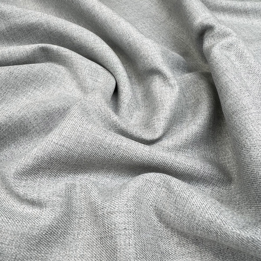 Draper Organic Bamboo Blend Suiting Grey Recycled Polyester Lycra Organic Oekotex Woven Fabric