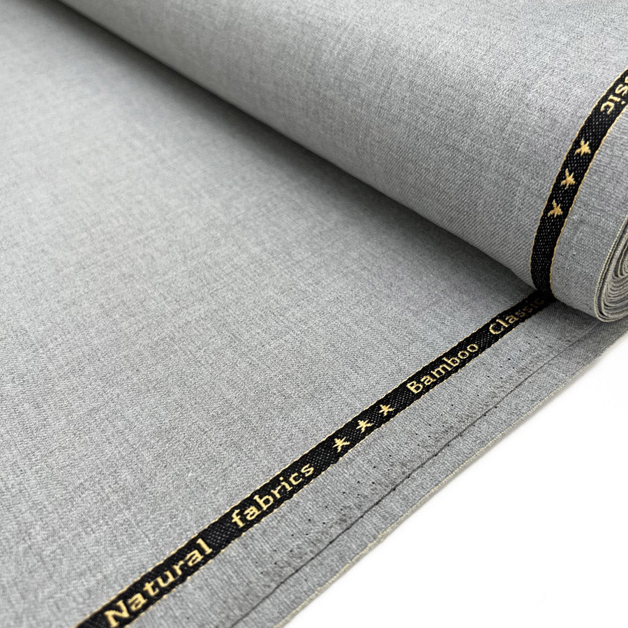Draper Organic Bamboo Blend Suiting Recycled Polyester Lycra Organic Oekotex Woven Fabric Bolt
