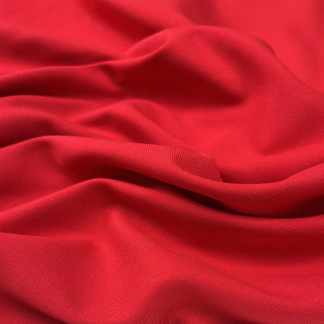 Draper Organic Bamboo Blend Suiting Red Recycled Polyester Lycra Organic Oekotex Woven Fabric
