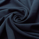 Drat Drat And Double Drat Navy Polyester Double Crepe Dress Fabric Cud