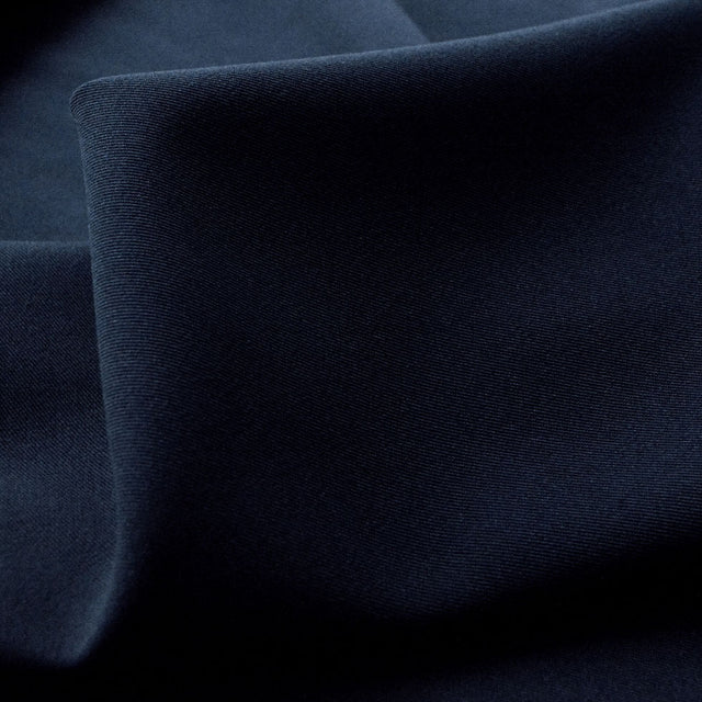 Dread Naught Poly Viscose Stretch Navy Blue Trousering Fabric Cu