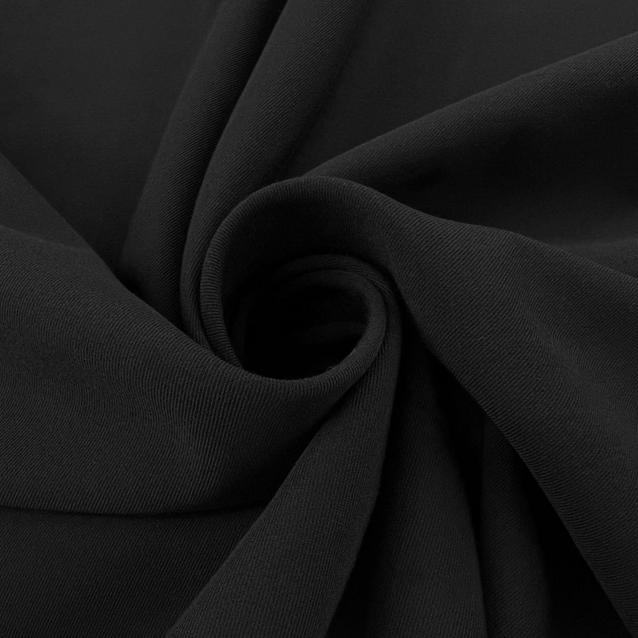 Dread Naught New Black Polyester Woven Suiting Fabric Twist