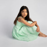 Dress By Anastasia Fabric Bondi Linen Green August 24