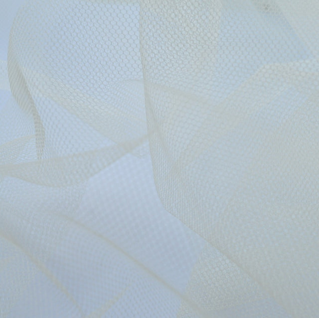 Dress Net White White Polyester Dress Net Fabric