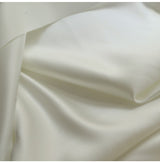 Duchess Satin Porcelain Ivory Polyester Duchess Satin Bridal Dress Fabric S