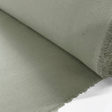 Dusty Plain Cotton Linen Beige Sage Shirting Fabric Woven In France Roll