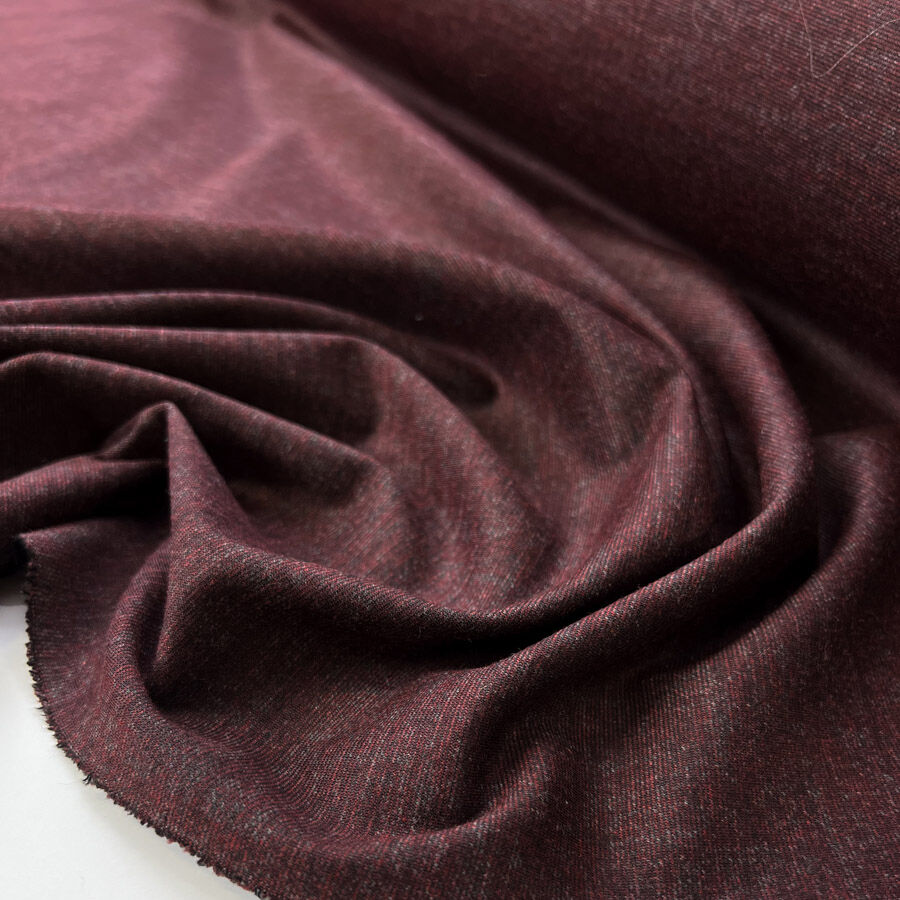 Duzmibum Polyester Viscose Lycra Stretch Knit Ponte Damson Black Fabric