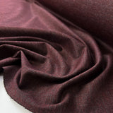 Duzmibum Polyester Viscose Lycra Stretch Knit Ponte Damson Black Fabric