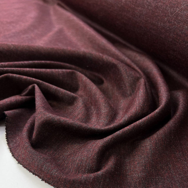 Duzmibum Polyester Viscose Lycra Stretch Knit Ponte Damson Black Fabric