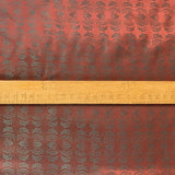 E210 Mirrored Red Pale Green Mirrored Leaf Design Pattern Lining Fabric Scale Fabric Photo