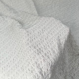 Ebb Tide Jersey Cream Jacquard Polyester Nylon Stretch Textured Wrinkle Finish Fabric