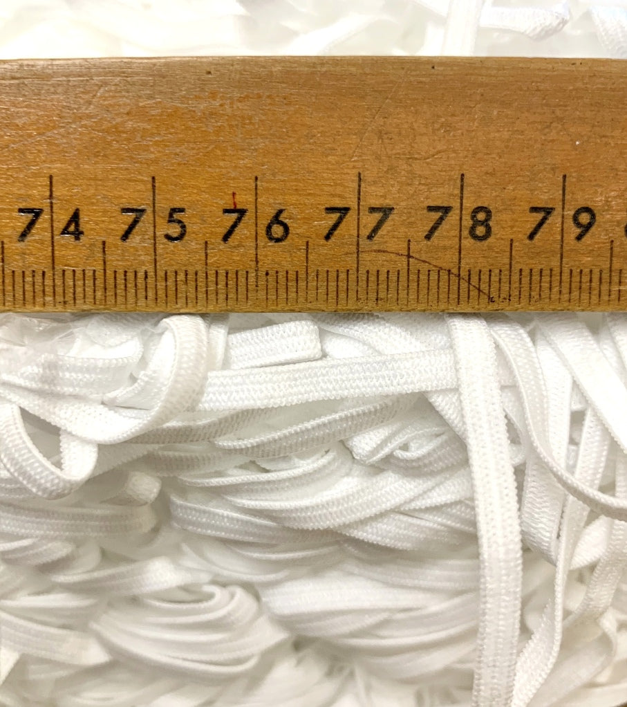 Elastic White Soft Knitted Elastic 4Mm