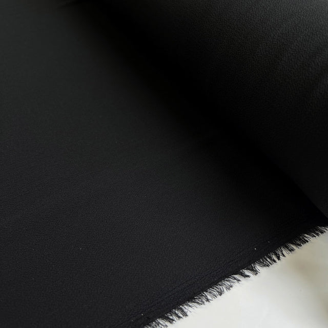 Elegant Crepe Black Polyester Plain Dress Fabric Roll 30B86D69 C2E9 4Dfc 8172 64Ab9Fd12220