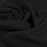 Elona Black Polyester Spandex Two Way Stretch Suiting Fabric