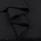 Elona black polyester spandex two way stretch suiting fabric fold