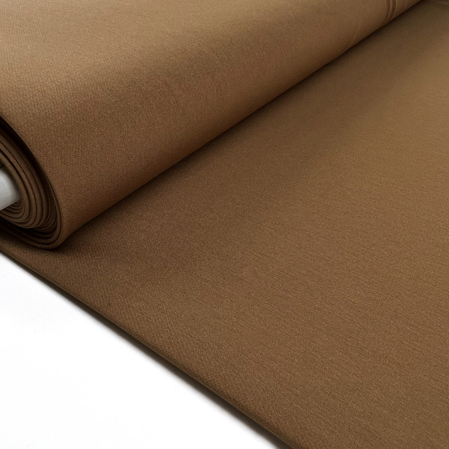 Elona Camel Polyester Spandex Two Way Stretch Suiting Fabric Bolt