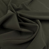 Elona Khaki Polyester Spandex Two Way Stretch Suiting Fabric