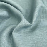 Enigma linen aqua ramie cotton oeko tex plain dress fabric cu
