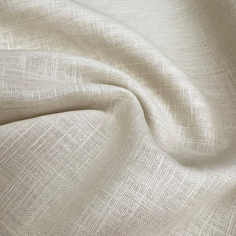 Enigma Linen Natural Ramie Cotton Oeko Tex Plain Dress Fabric