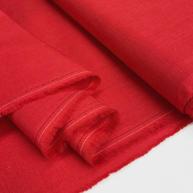Enigma Linen Red Ramie Cotton Oeko Tex Plain Dress Fabric Fold 7E732C2E 0F03 4Ef5 977A 3F5F37Fd7Ec4