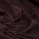 Equine Lining Horse Printed Burgundy Damson Nylon Dress Suit Lining Fabric