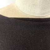 Ernie Polyester Loosely Knitted Dark Brown Jersey Dress Fabric Manequin Close Up Fabric Photo