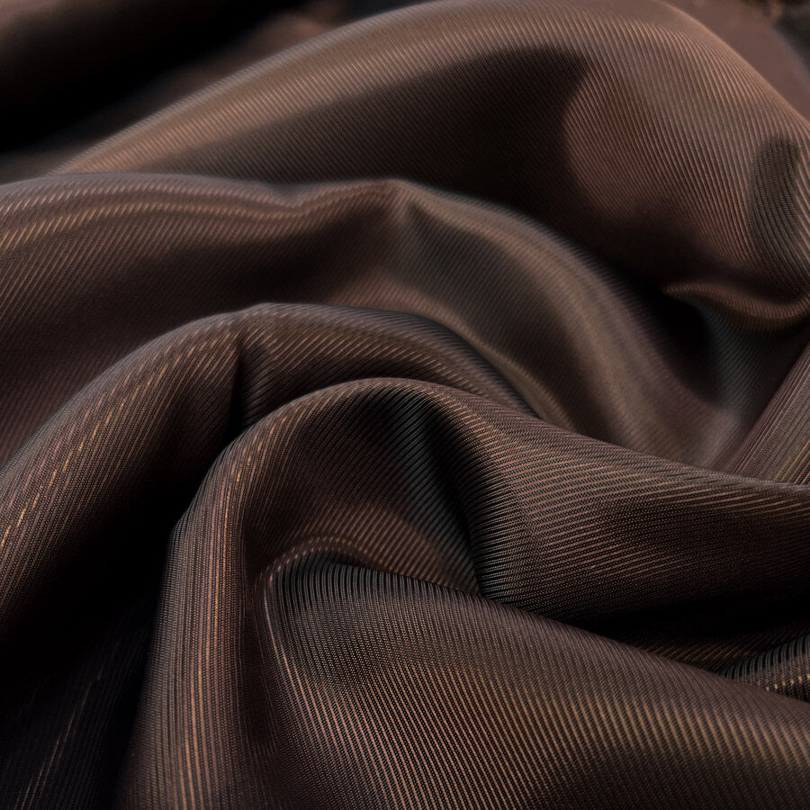 Espresso Twill Lining Acetate Viscose Brown Dress Fabric