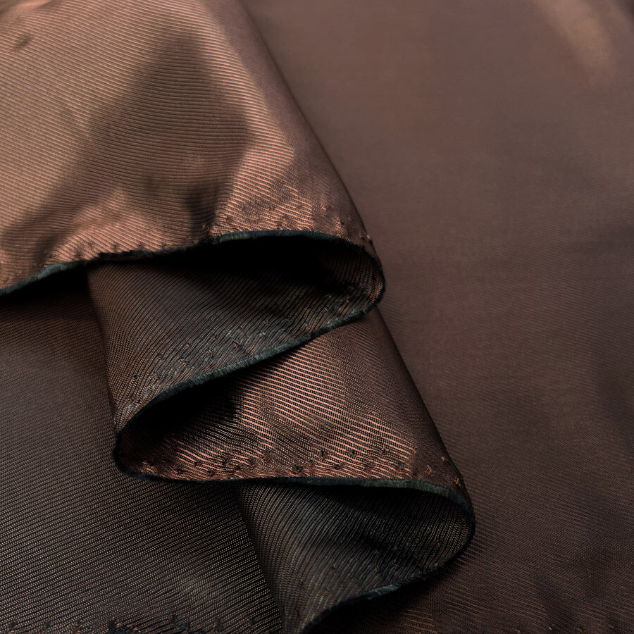 Espresso Twill Lining Acetate Viscose Brown Dress Fabric Fold