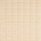 Evangeline cream square embossed polyester faux fur fabric