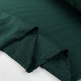 Evergreen Terry Cotton Green Towelling Knit Jersey Fabric Fold