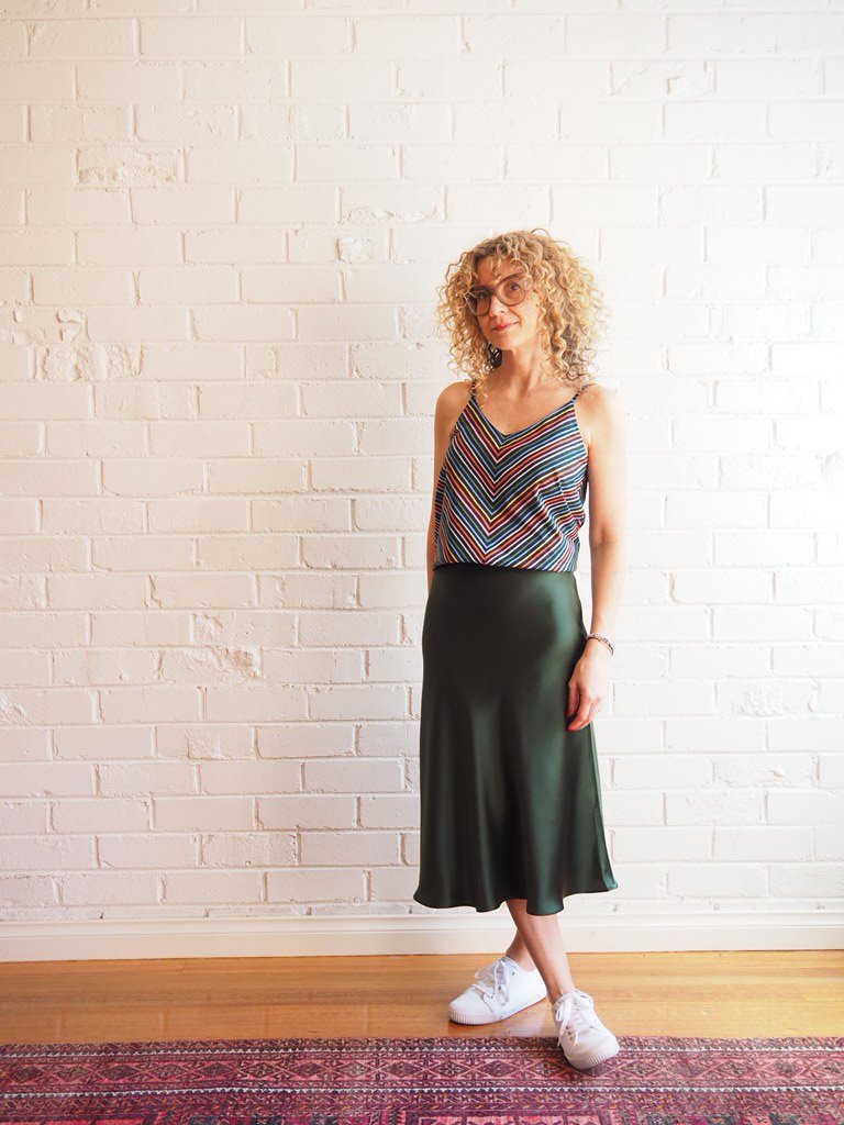 Evie Bias Skirt Pattern Tessuti 7