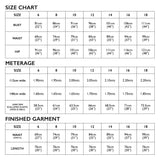 Evie Skirt Size Chart