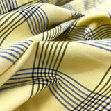 Ex Designer Italian Woven Cotton Check Shirting Fabric Win Some Yellow Cu 1A6F0643 B152 4C00 B584 7343575E0024