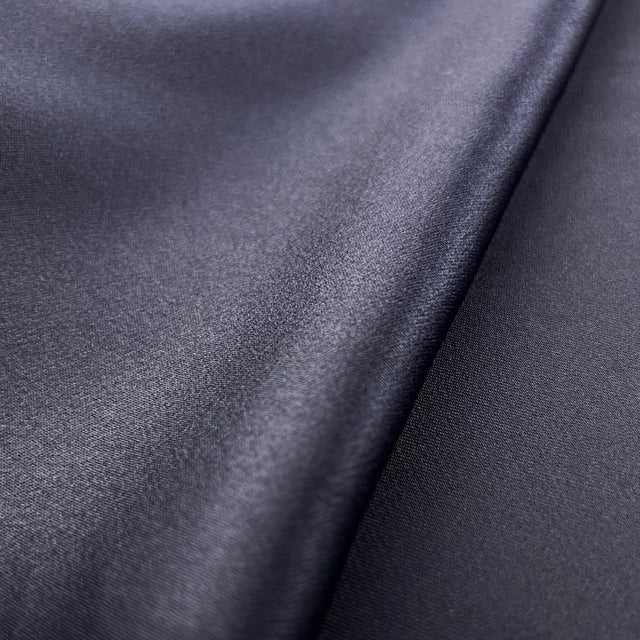 Ex Designer Nylon Dressmaking Fabric Satin Hobbs  Navy Reverse Da50Cbb4 38F3 41Aa 83D4 1Daf59E6147F