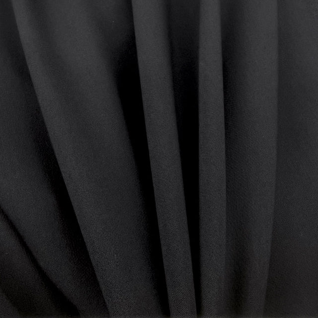 Ex Designer Knitted Form Fitting Dress Fabric  Black Bodycon