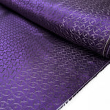 Ezio Guinevere Viscose Acetate Abstract Printed Purple Italian Lining Fabric Bolt